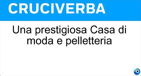 la pal fra le case di moda cruciverba